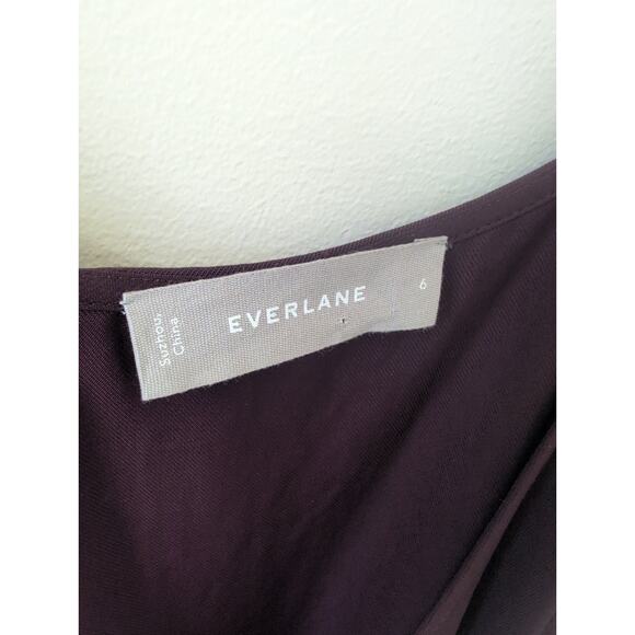 Everlane Japanese GoWeave Tank Wrap Dress in Plum - Picture 3 of 5
